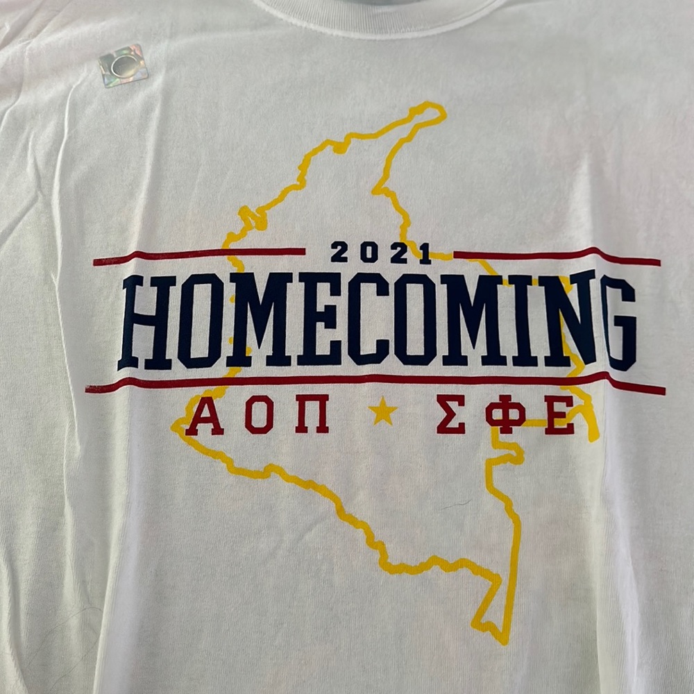 NWOT Brazil homecoming shirt AOII